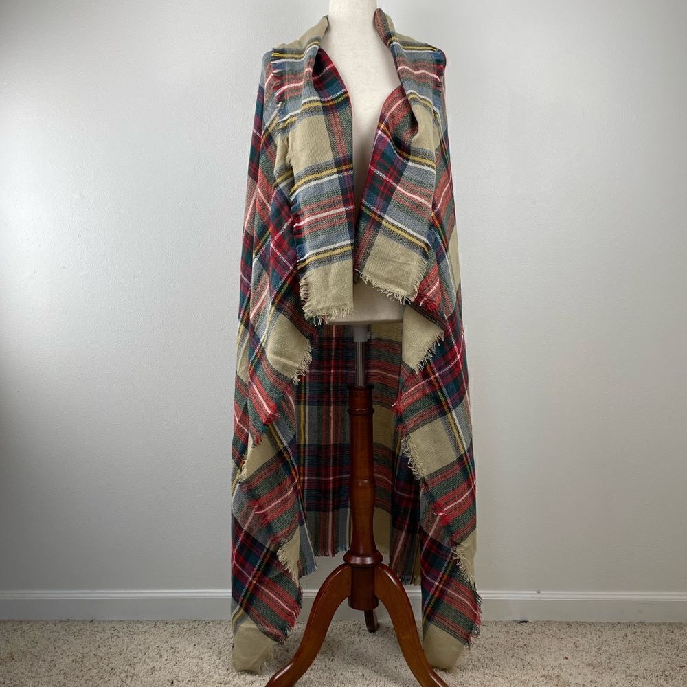 NWOT Tectron Plaid Flannel Adult Wrap